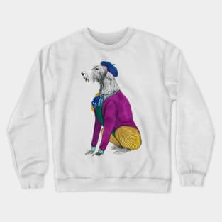 Well dressed Irish Wolfhound Crewneck Sweatshirt